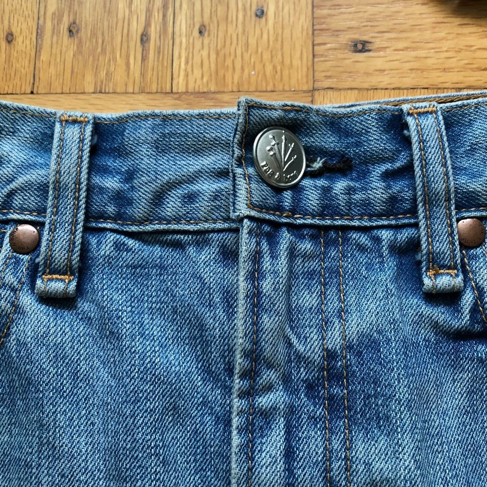 Rag & Bone 100% Cotton Light Wash Baby Blue Moss Denim Skirt - 26 S - Picture 7 of 12